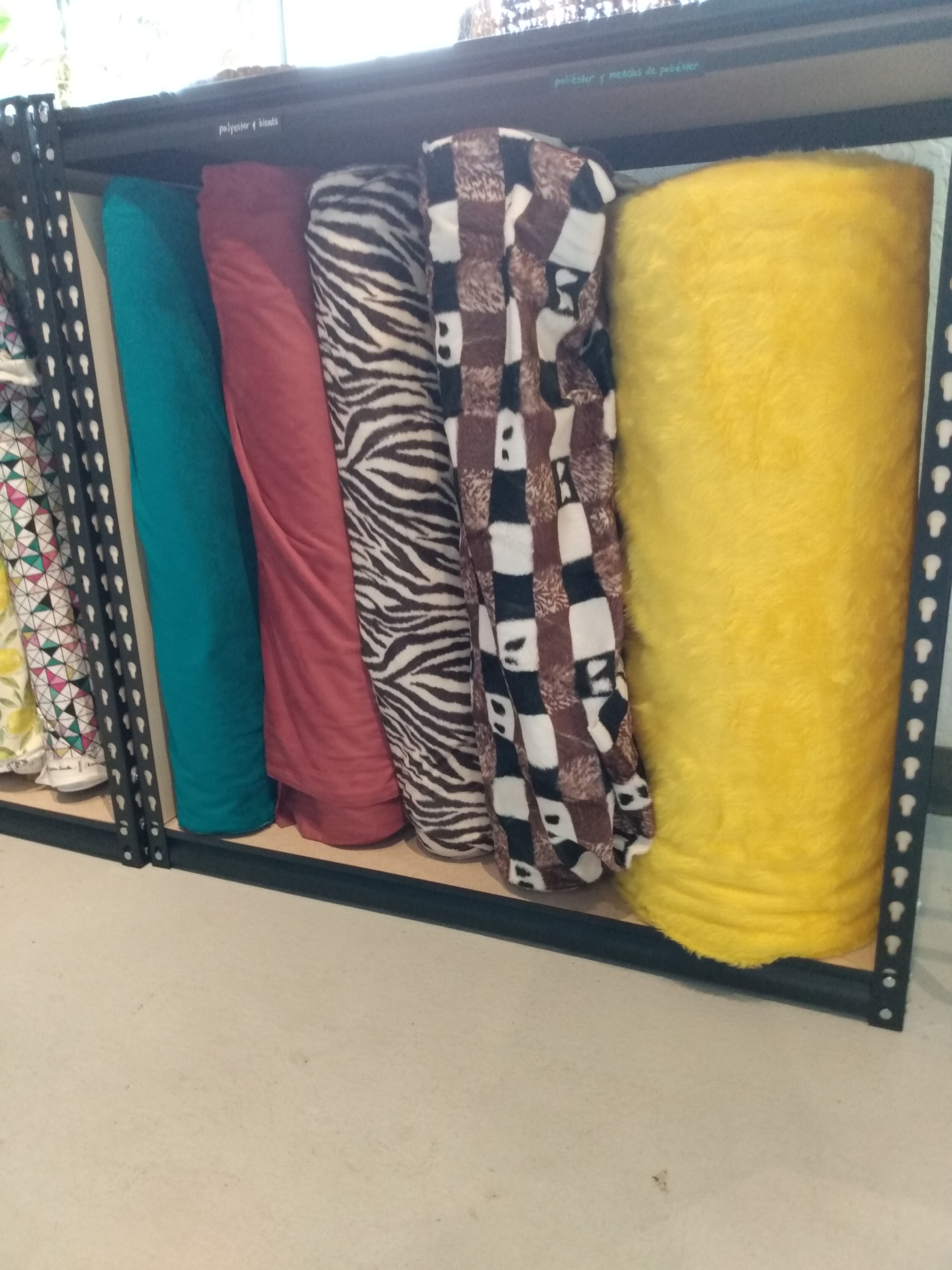 Deadstock faux fur and velour