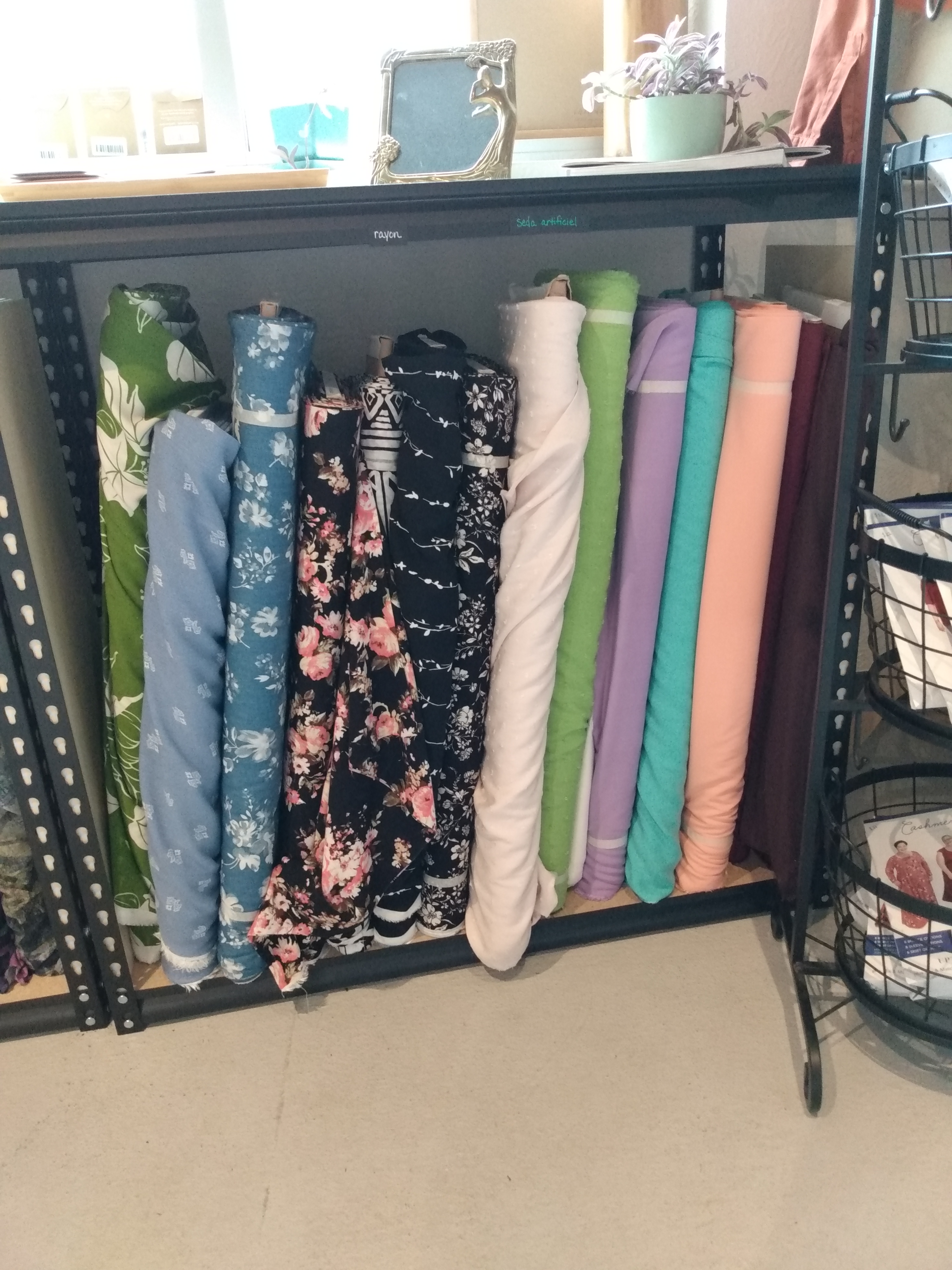 Deadstock rayon in solids and prints